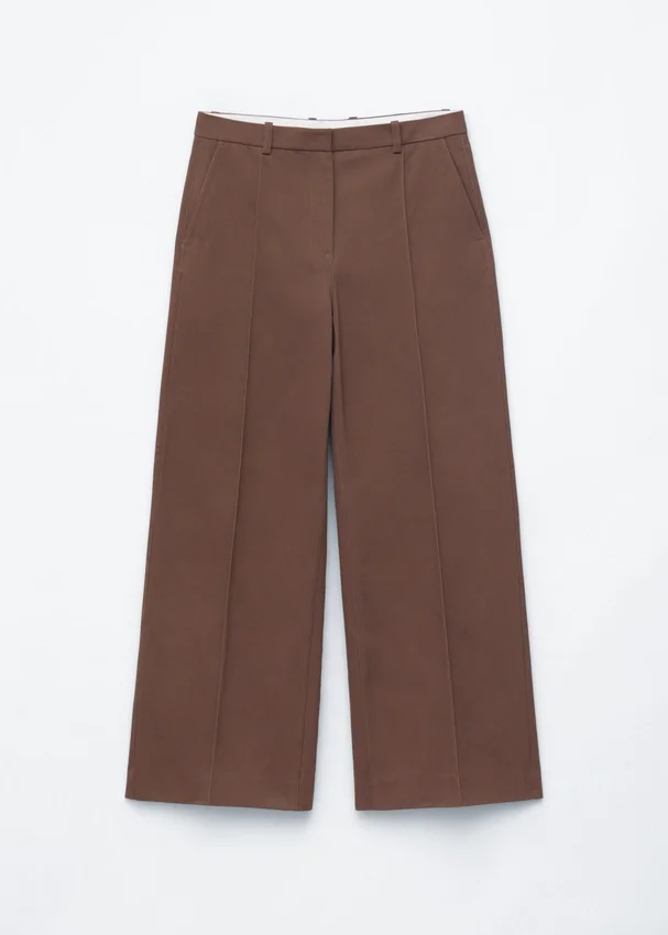 Baumwollhose mit Pressfalte Baumwollhose mit Pressfalte
