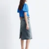 Bedruckte Seiden-Bluse mit Krawattenkragen Bedruckte Seiden-Bluse mit Krawattenkragen