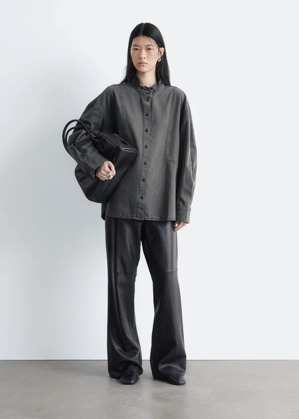 Übergroße Jeans-Bluse Übergroße Jeans-Bluse