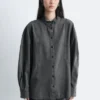 Übergroße Jeans-Bluse Übergroße Jeans-Bluse