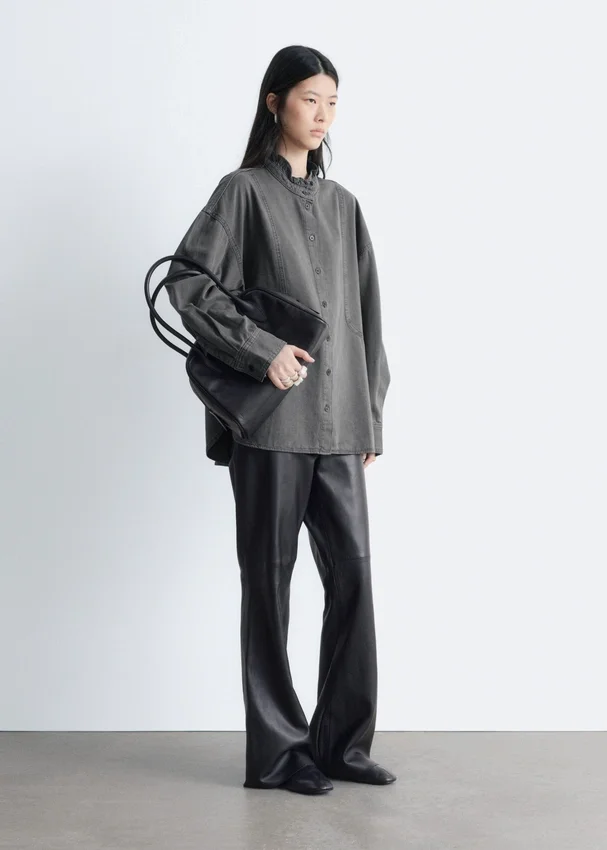 Übergroße Jeans-Bluse Übergroße Jeans-Bluse
