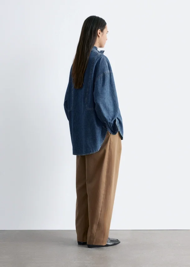 Übergroße Jeans-Bluse Übergroße Jeans-Bluse