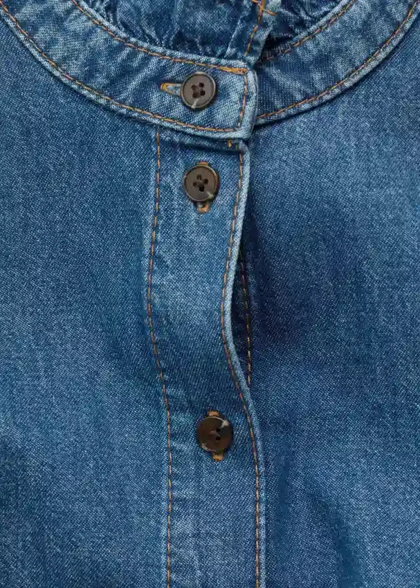 Übergroße Jeans-Bluse Übergroße Jeans-Bluse