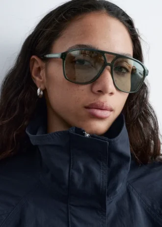 Übergroße Sonnenbrille für Piloten