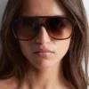 Übergroße Sonnenbrille für Piloten
