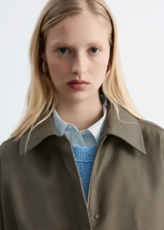 Übergroße Utility-Jacke mit Kordelzug