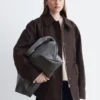 Übergroße Utility-Jacke mit Kordelzug