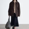 Übergroße Utility-Jacke mit Kordelzug