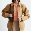 Übergroße Utility-Jacke mit Kordelzug