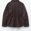 Übergroße Utility-Jacke mit Kordelzug