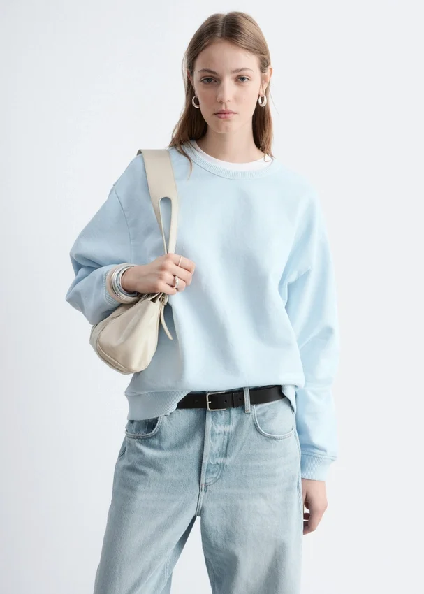Übergroßes Sweatshirt aus Baumwolljersey Übergroßes Sweatshirt aus Baumwolljersey