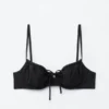 Bikini-Oberteil mit Bügel und Schleifendetail Bikini-Oberteil mit Bügel und Schleifendetail