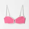Bikini-Oberteil mit Kontrastbesatz Bikini-Oberteil mit Kontrastbesatz