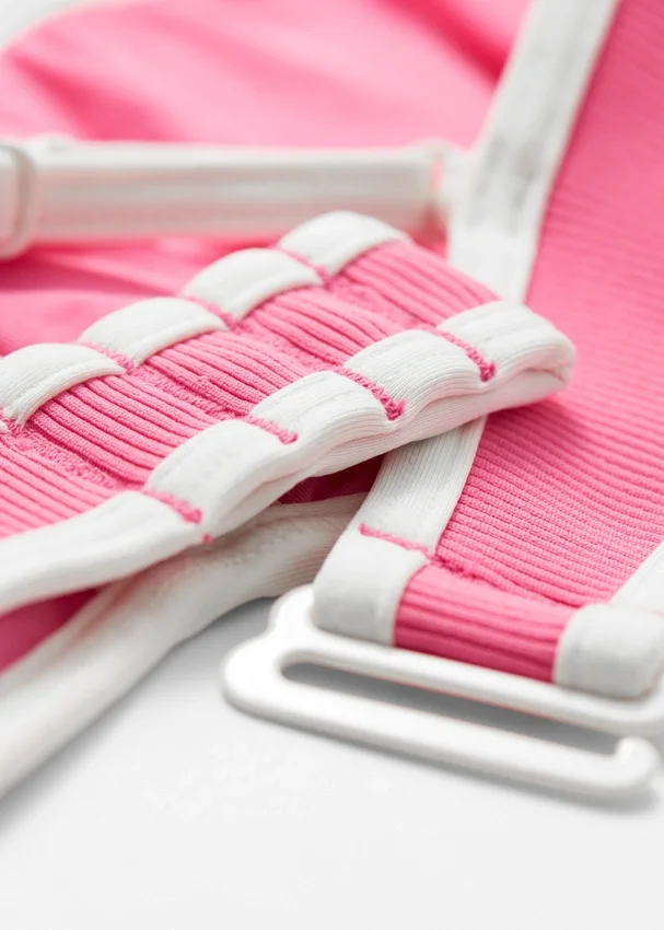 Bikini-Oberteil mit Kontrastbesatz Bikini-Oberteil mit Kontrastbesatz