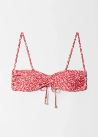 Bikini-Oberteil mit Rüschen