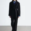 Blazer mit Kordel-Gürtel aus Wolle Blazer mit Kordel-Gürtel aus Wolle