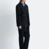 Blazer mit Kordel-Gürtel aus Wolle Blazer mit Kordel-Gürtel aus Wolle