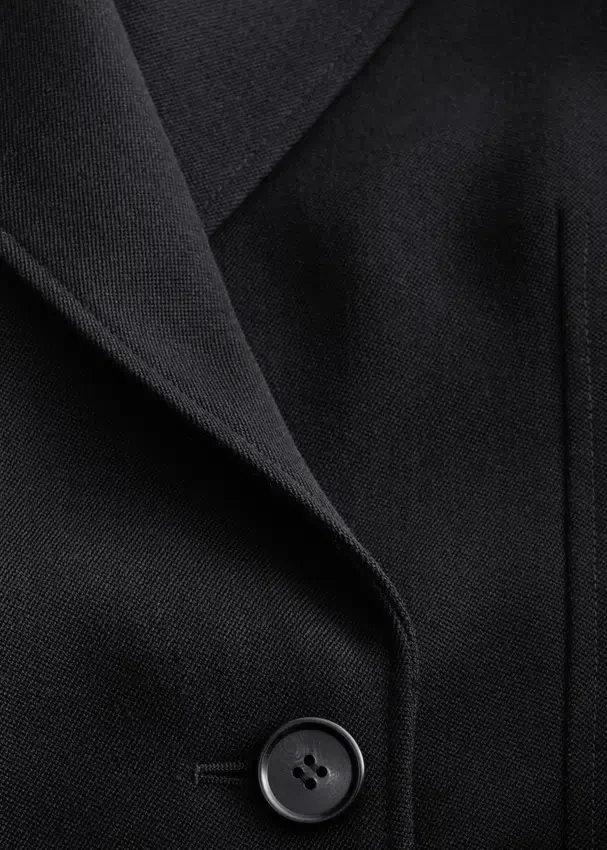 Blazer mit Kordel-Gürtel aus Wolle Blazer mit Kordel-Gürtel aus Wolle