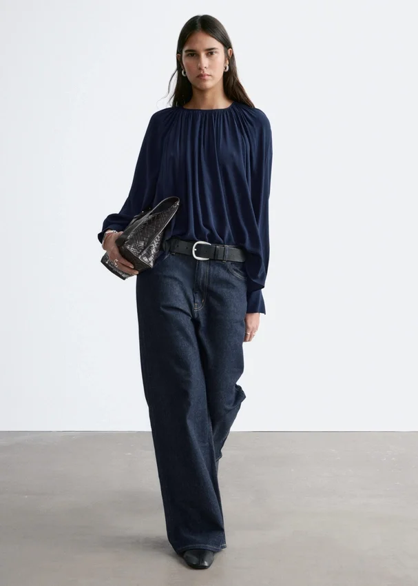 Bluse mit Ballonärmeln Bluse mit Ballonärmeln