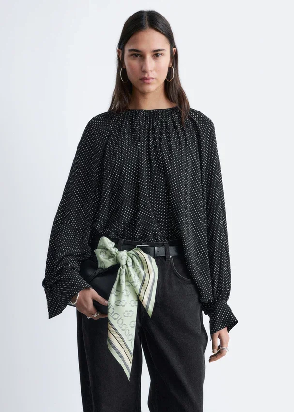 Bluse mit Ballonärmeln Bluse mit Ballonärmeln