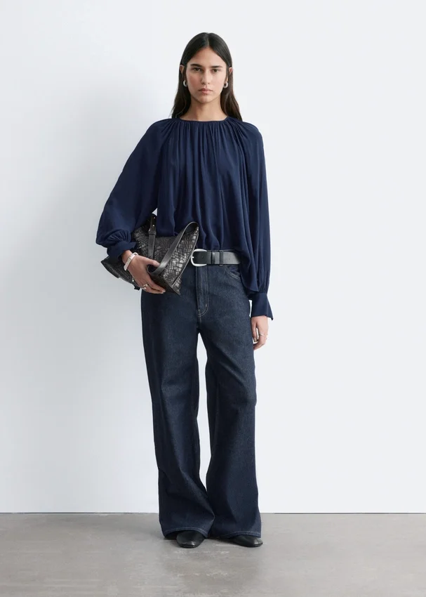 Bluse mit Ballonärmeln Bluse mit Ballonärmeln