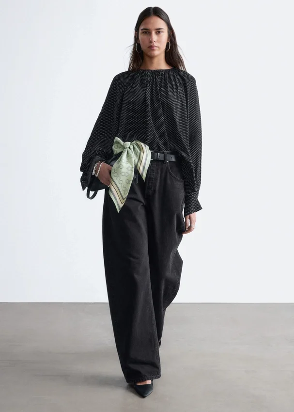 Bluse mit Ballonärmeln Bluse mit Ballonärmeln