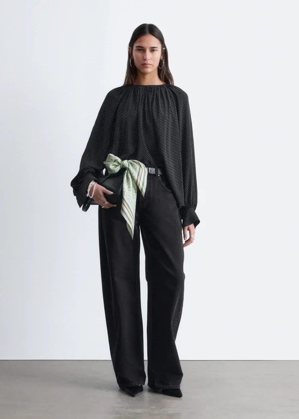 Bluse mit Ballonärmeln Bluse mit Ballonärmeln