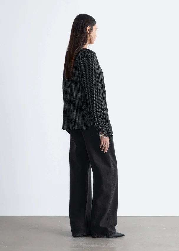 Bluse mit Ballonärmeln Bluse mit Ballonärmeln
