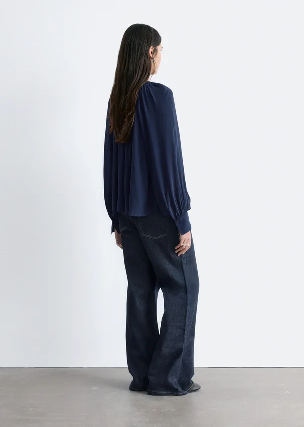 Bluse mit Ballonärmeln Bluse mit Ballonärmeln