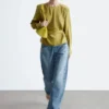 Bluse mit gerafftem Gürtel Bluse mit gerafftem Gürtel