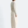 Bluse mit gerafftem Gürtel Bluse mit gerafftem Gürtel