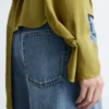 Bluse mit gerafftem Gürtel Bluse mit gerafftem Gürtel