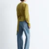 Bluse mit gerafftem Gürtel Bluse mit gerafftem Gürtel