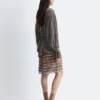 Bluse mit gerafftem Rücken und Bindeband Bluse mit gerafftem Rücken und Bindeband