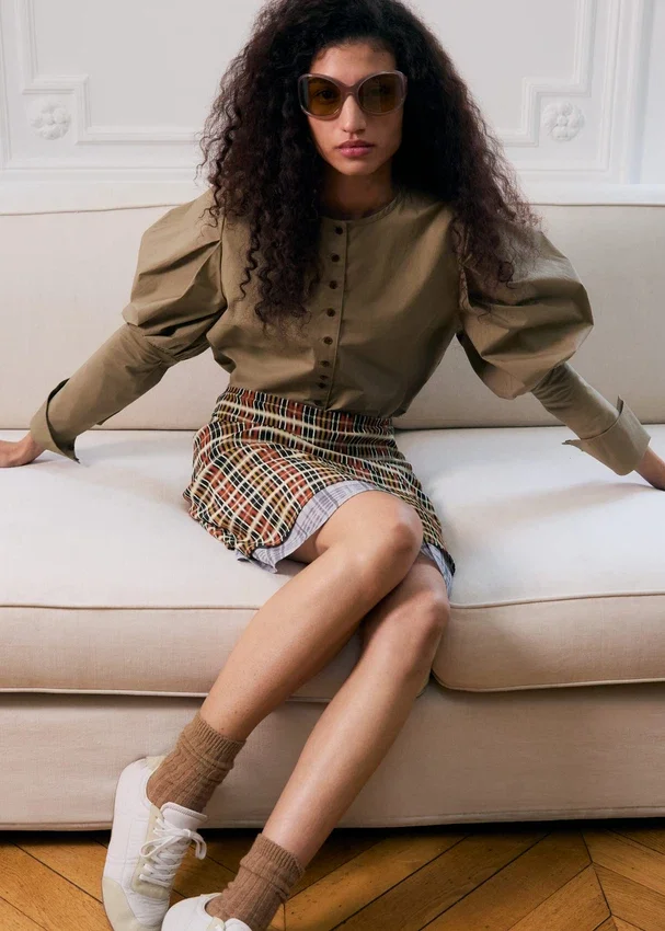 Bluse mit Puffärmeln Bluse mit Puffärmeln