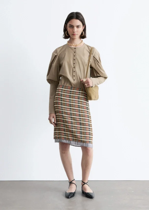 Bluse mit Puffärmeln Bluse mit Puffärmeln