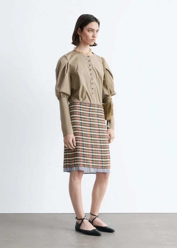 Bluse mit Puffärmeln Bluse mit Puffärmeln