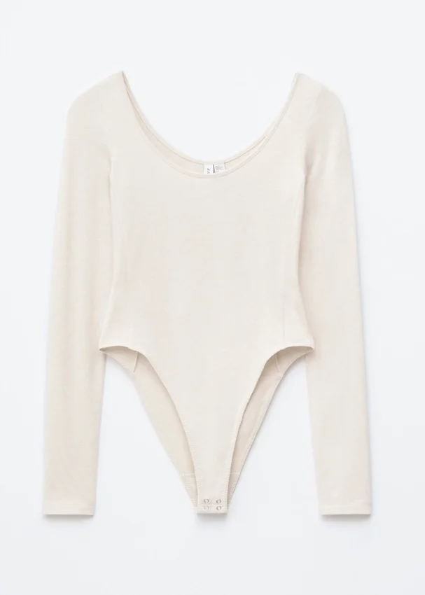 Bodysuit mit U-Ausschnitt Bodysuit mit U-Ausschnitt