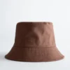 Bucket Hat aus Baumwolle und Leinen