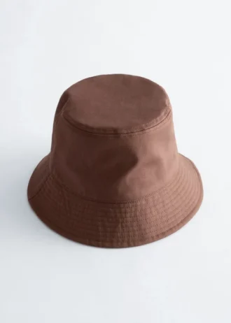 Bucket Hat aus Baumwolle und Leinen