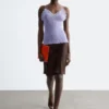 Camisole aus Rippstrick mit Spitze Camisole aus Rippstrick mit Spitze