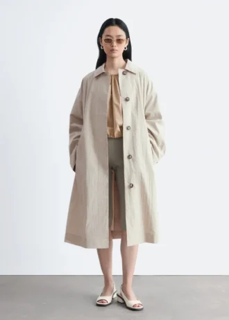 Car Coat mit Gürtel