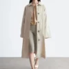 Car Coat mit Gürtel