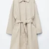 Car Coat mit Gürtel