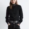 Cardigan aus gebürsteter Mohairmischung Cardigan aus gebürsteter Mohairmischung