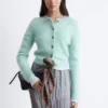 Cardigan aus gebürsteter Mohairmischung Cardigan aus gebürsteter Mohairmischung
