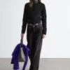 Cardigan aus gebürsteter Mohairmischung Cardigan aus gebürsteter Mohairmischung