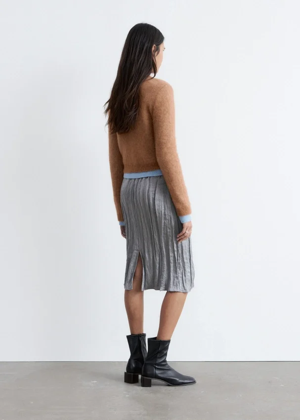 Cardigan aus gebürsteter Mohairmischung Cardigan aus gebürsteter Mohairmischung