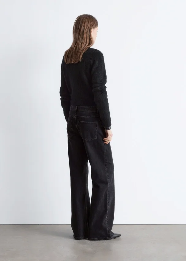 Cardigan aus gebürsteter Mohairmischung Cardigan aus gebürsteter Mohairmischung