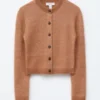 Cardigan aus gebürsteter Mohairmischung Cardigan aus gebürsteter Mohairmischung